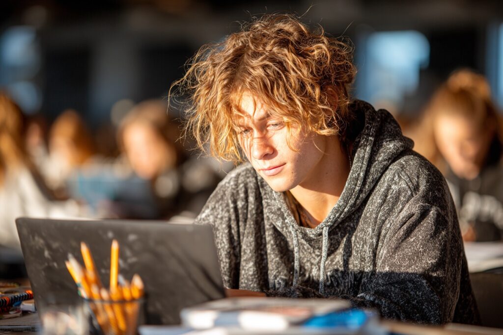 test prep sites | student using digital SAT prep tools for exam success
