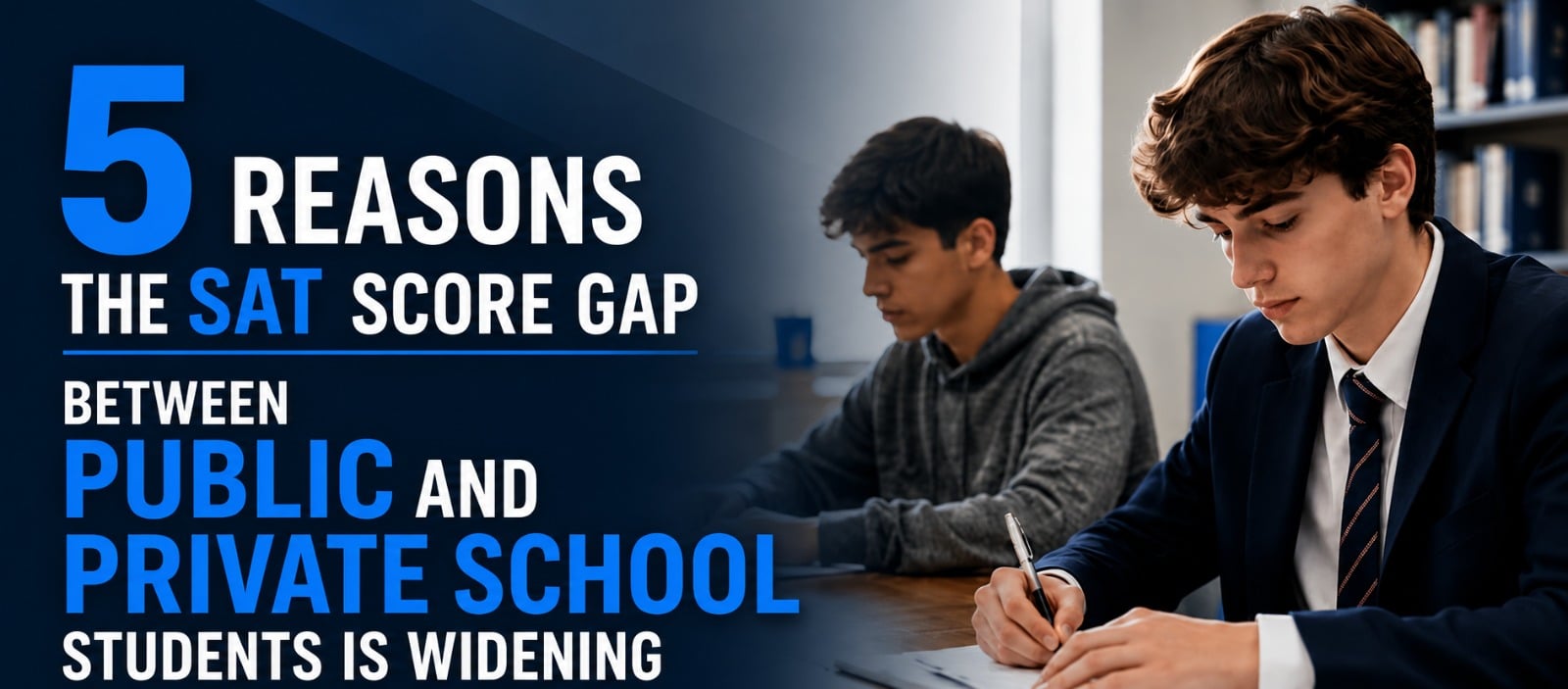 Student preparing for exams through test prep classes