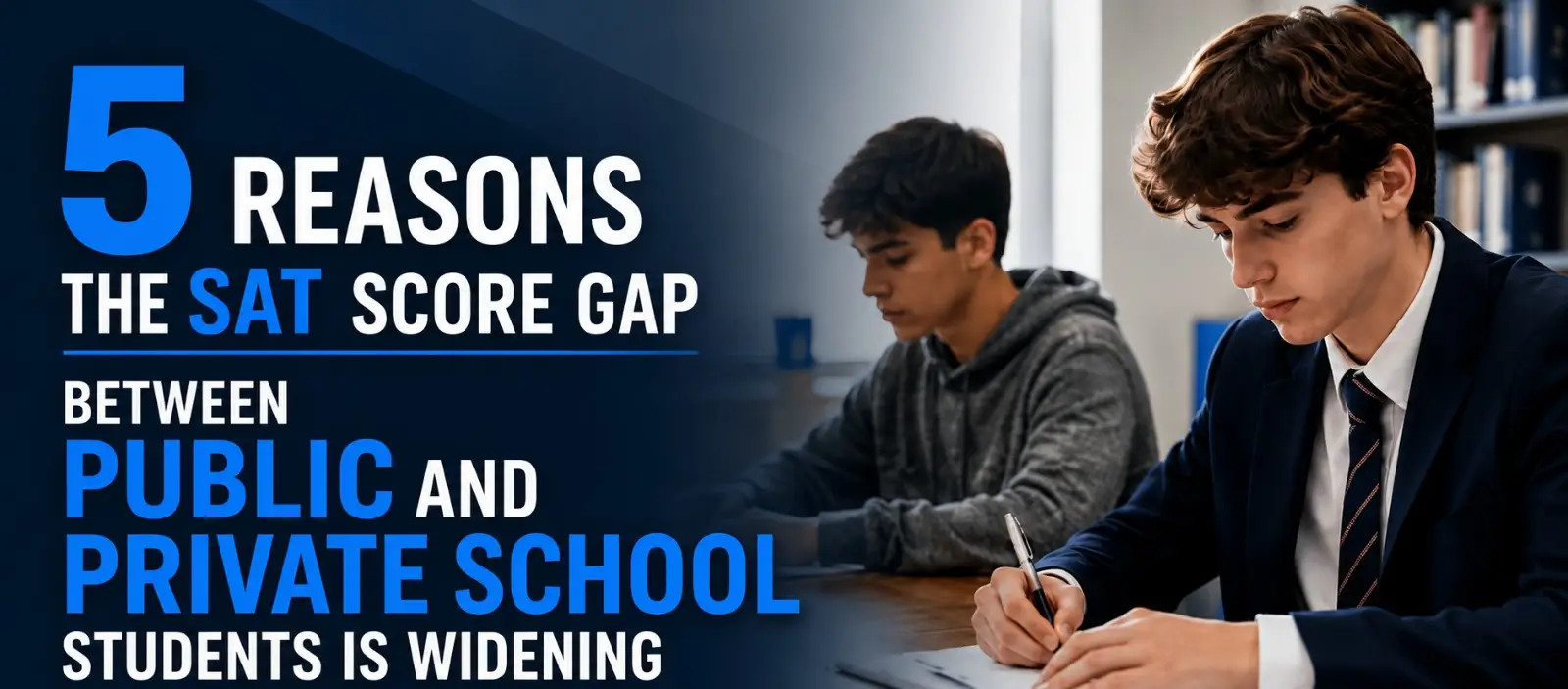 Student preparing for exams through test prep classes